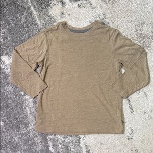 Old Navy Boys Tan Long Sleeve Shirt